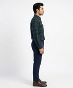 Men's Casual Shirt - Shc-1579 Green Chk