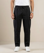 Men’s Inter Lock Smart Baggy Trouser– LWR-0714 Black