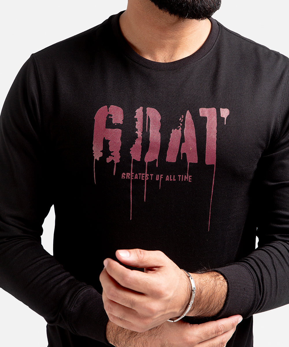 Men's Sweat Shirt - Black Goat