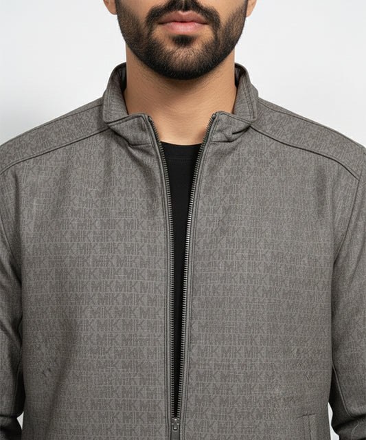 Men's Faux Leather Jacket Jk-0362 Brown