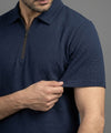Men's T-Shirt Collar Navy Tsh-7023