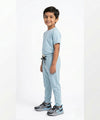 Kids Smart Baggy stretchable premium trouser Sea Green Texture BLW-0136