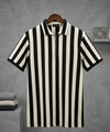 MEN'S T-SHIRT COLLAR BLACK STRIPE TSH-7160