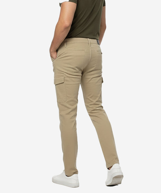 Men's Cargo Six Pocket Trousers - Cp-0531 Beige