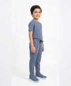 Kids Smart Baggy stretchable premium trouser Navy BLW-0136