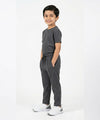 Kids Smart Baggy stretchable premium trouser Charcoal Texture BLW-0136