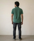 Men's Casual Green Half Sleeves Shirt Shc-2071