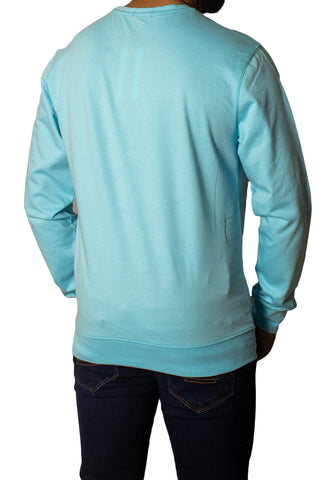 Real Men Pray Printed Full Sleeves T-Shirt Tsh-6827 Sky Blue