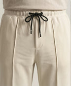 Men’s Smart Baggy Waffle Trouser– LWR-0711 Cream