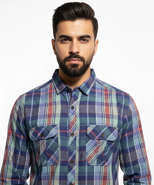 Men's Casual Shirt - Shc-1816 Multi Chk