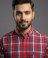 Men's Casual Shirt - Shc-1623 Red Chk