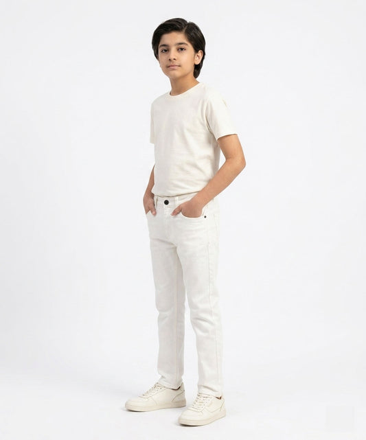 Boys White jeans pants- Bjp-0232