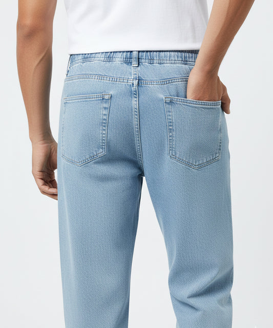 Men's Jogger-Style Denim - Ice Blue JP-2083