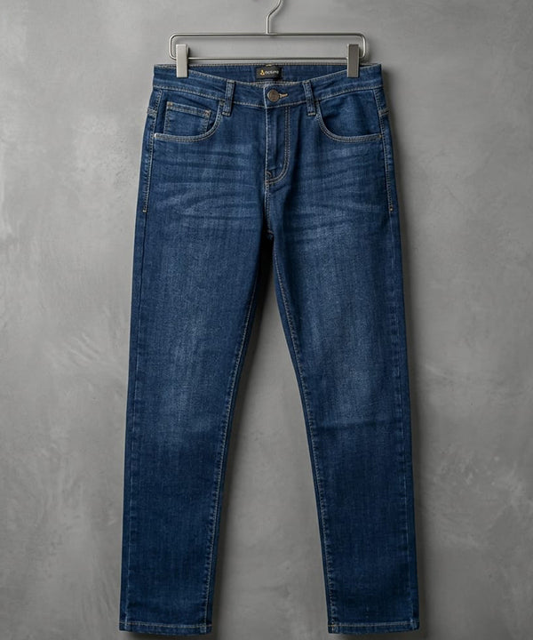 Boys Navy Blue Stretch Denim Jeans- Bjp-0296