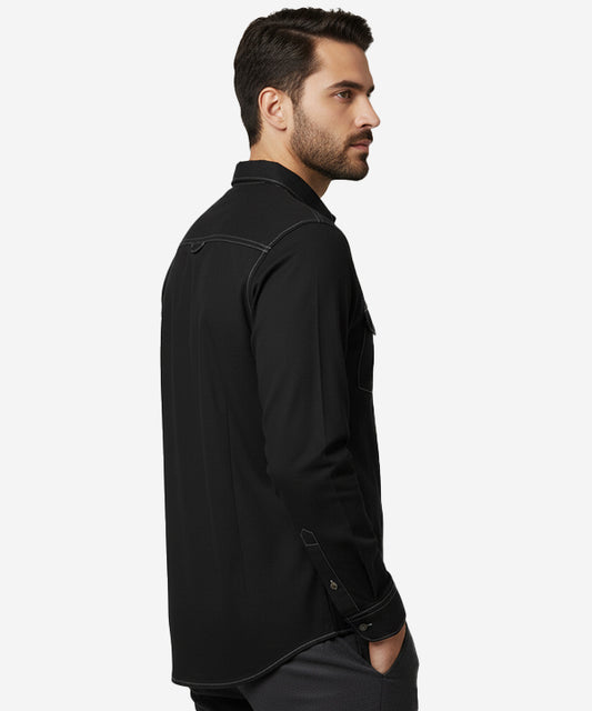 Men's Casual Shirt - Shc-2004 Black