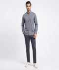 Men's Casual Shirt - Navy Dotted Shc-1717 ORG(H)