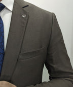 Formal Suit Gst-0124 Dull Olive 2 Button