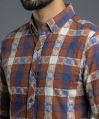 Men's Casual Shirt - Shc-1708 Printed Brown