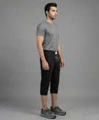 Men's Sports Knit Black Short- BR-0100