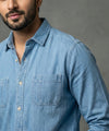 Men's Casual Shirt - Shc-1455 Blue