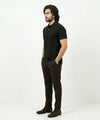 A|X Logo Self-Textured Polo T-Shirt TSH-7163 Black