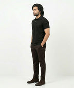 A|X Logo Self-Textured Polo T-Shirt TSH-7163 Black