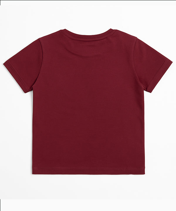 HR clothing Kids Tee's - Maroon BTS-1478