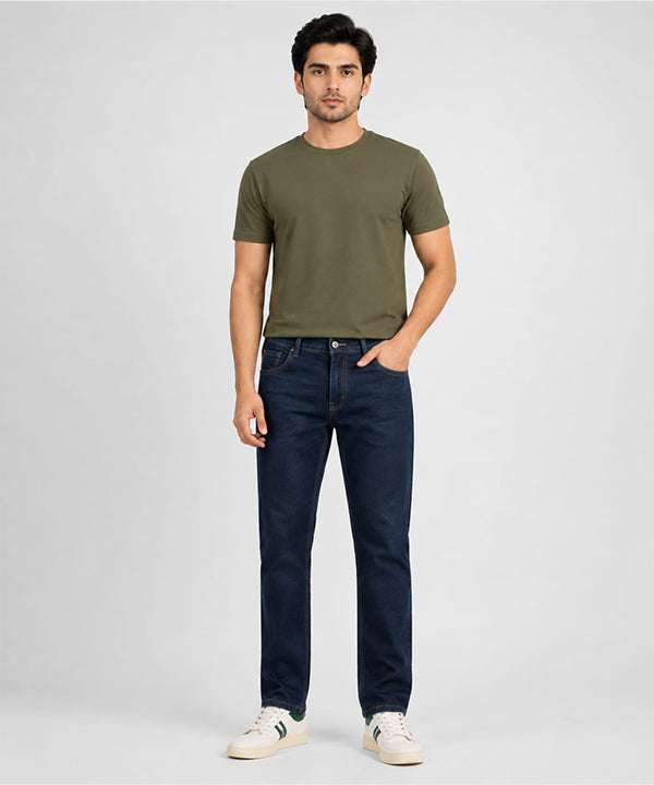 HR Clothing Men's Denim Straight Fit - Navy JP-2235