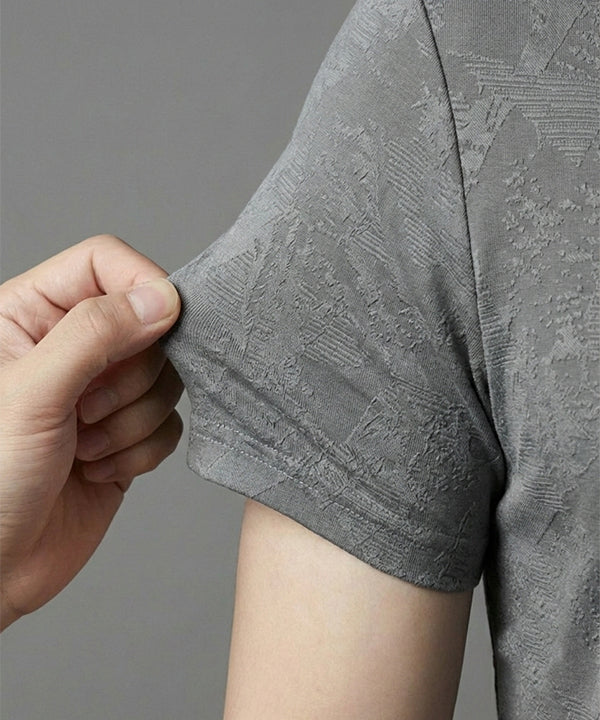 Men's T-Shirt Collar Grey Jhony Collar Tsh-7025