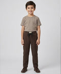 Kids Straight Fit Trouser Blw-0138 - Coffee-Brown