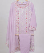 Women's Eastern Powder Pink Embroidered 3-piece 0004