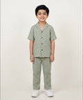 HR clothing Kids Thermal Co-Ord Set 0138/0116 -L-Green