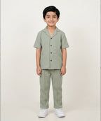 HR clothing Kids Thermal Co-Ord Set 0138/0116 -L-Green