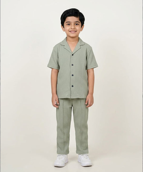 HR clothing Kids Thermal Co-Ord Set 0138/0116 -L-Green