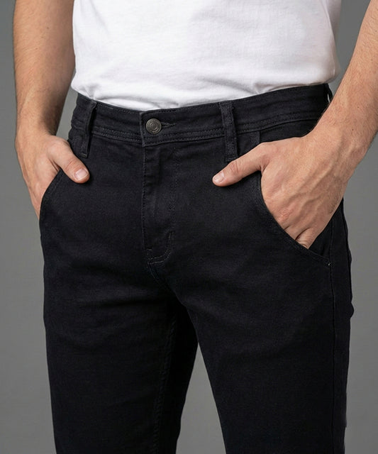 HR Clothing Men's Denim - Black JP-2102