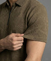 Men's T-Shirt Collar Brown Tsh-7024