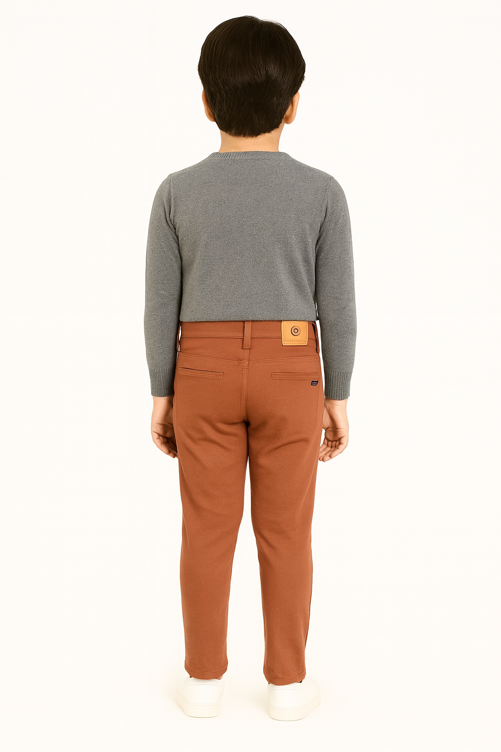 Kids Cotton Chino Pant - Bcp-0034 Rust