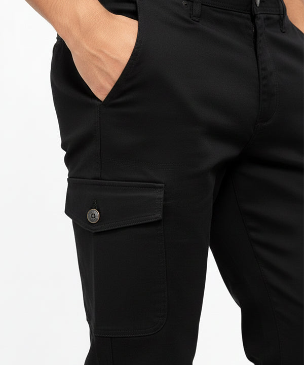 Men's Cotton Pant 6 Pocket - Black Cp-0542