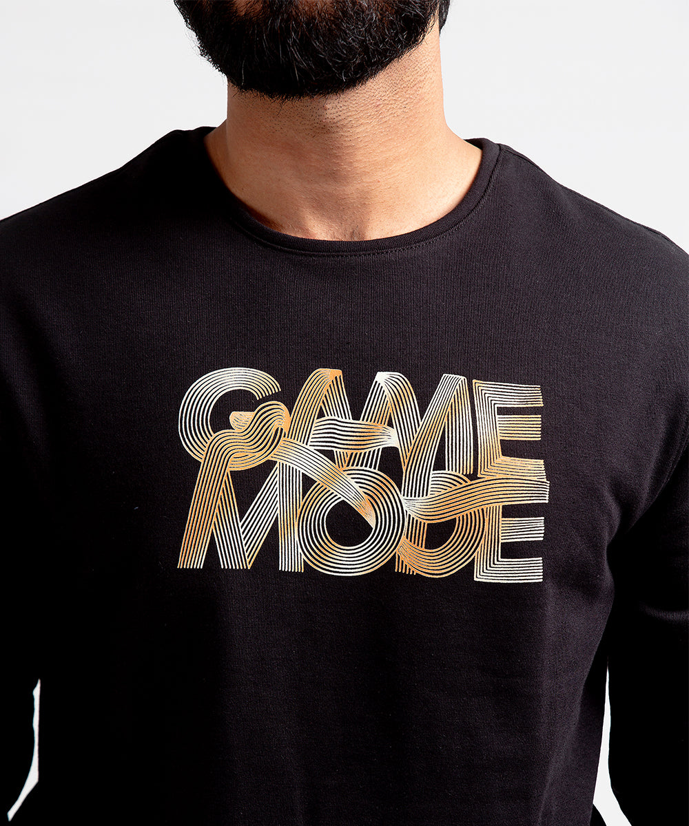 Men's Sweat Shirt - Black Game Mode