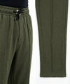 Men's Baggy Waffle French Trousers - Green Lwr-0592