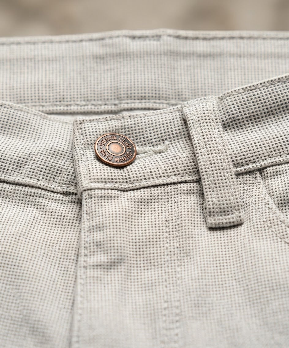Kids Cotton Texture-White Chino Pant - Bcp-0052