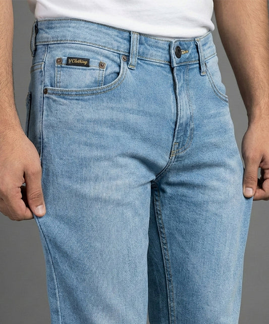 HR Clothing Men's Denim - L Blue JP-2092
