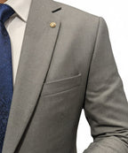 Formal Suit Gst-0124 Grey 2 Button