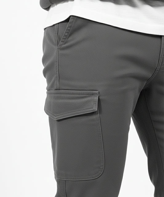 Men's Cotton Pant 6 Pocket - Greyish Purple Cp-0543