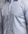 Men's Dress Shirt - Texture Blue Dsh-0287