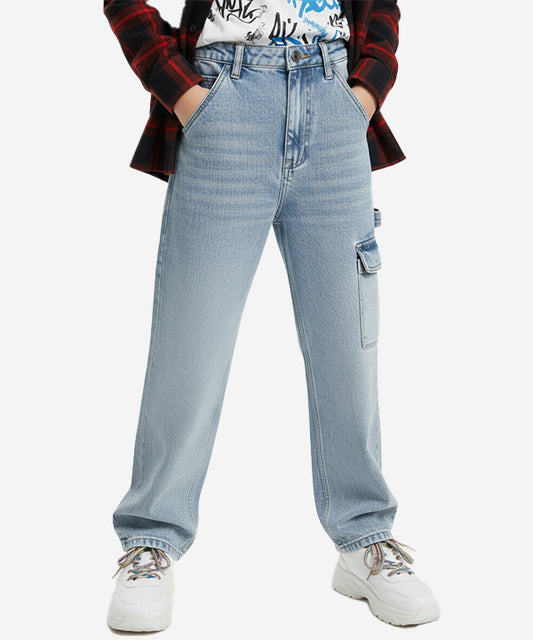 Boys Baggy Jeans - L Blue Bjp-0273