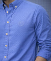 Men's Casual Shirt - Shc-1063 Dotted Blue