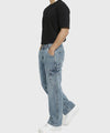Men's Baggy Carpenter Denim - Wash Blue Jp-2080