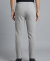 Waffle Knit Elastic Waist Trousers - L Grey Lwr-0694