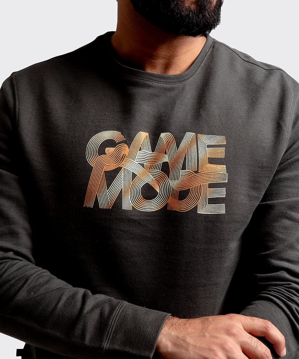 Men's Sweat Shirt - Dark Green Game Mode